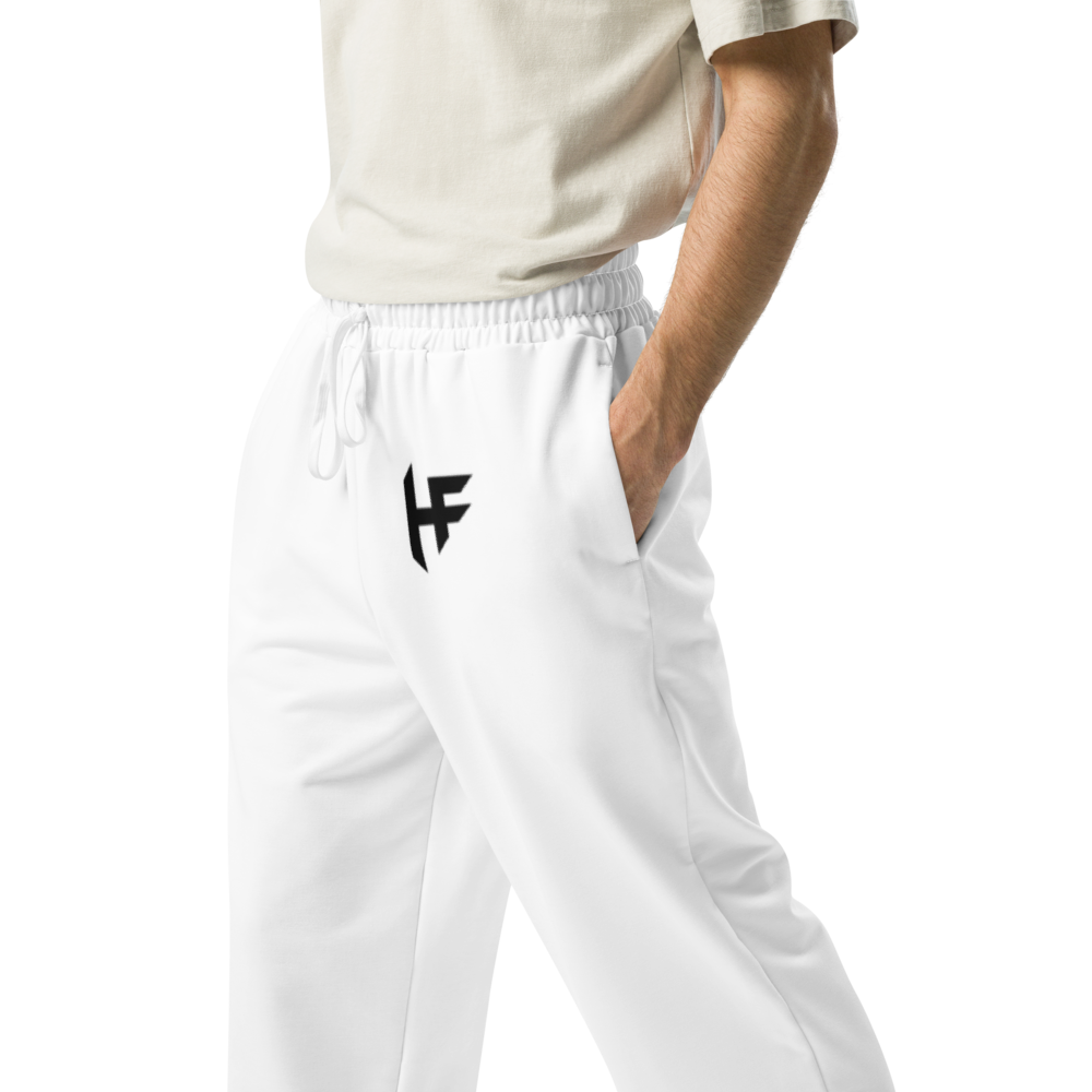 Highly Favored Unisex Fleece HF Joggers White